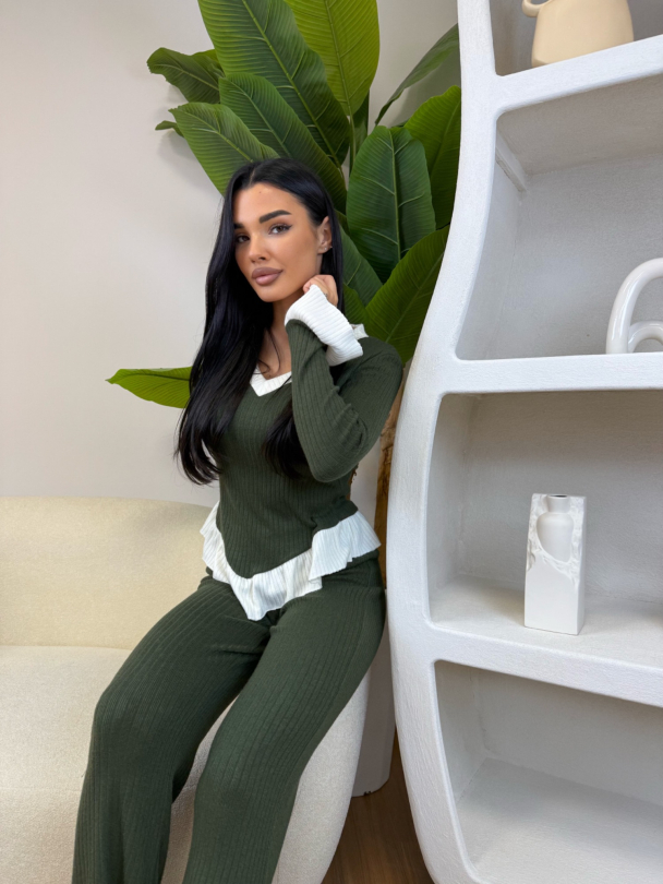 Pantaloni Chiarra Olive
