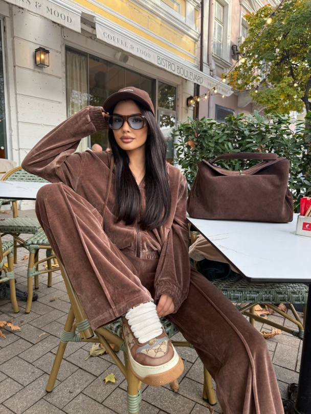 Pantaloni Cozy Chocolate