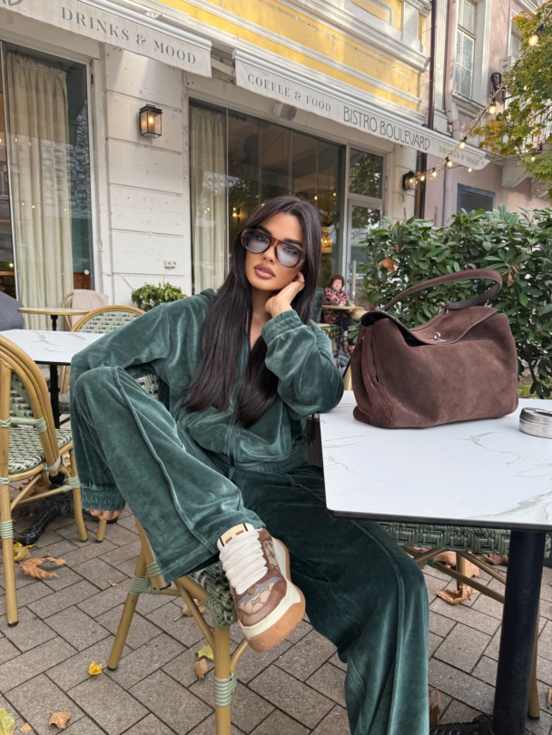 Pantaloni Cozy Greeny