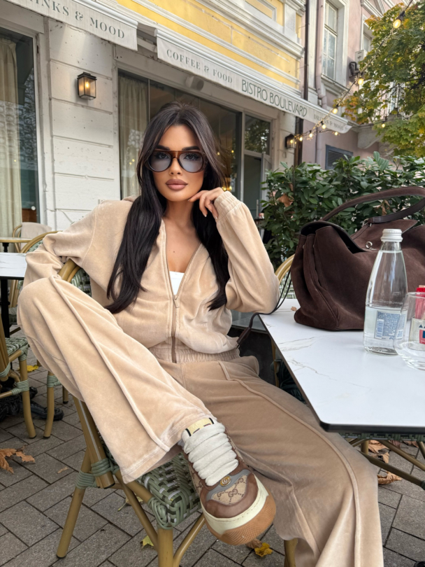 Pantaloni Cozy Latte