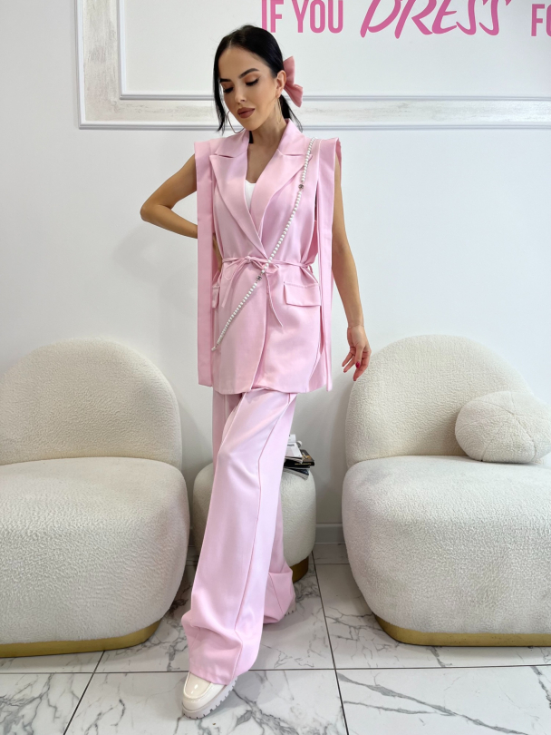 Pantaloni Downside Baby Pink