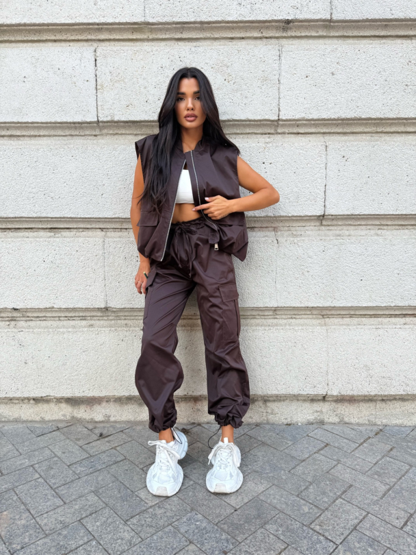 Pantaloni Elara Dark Chocolate