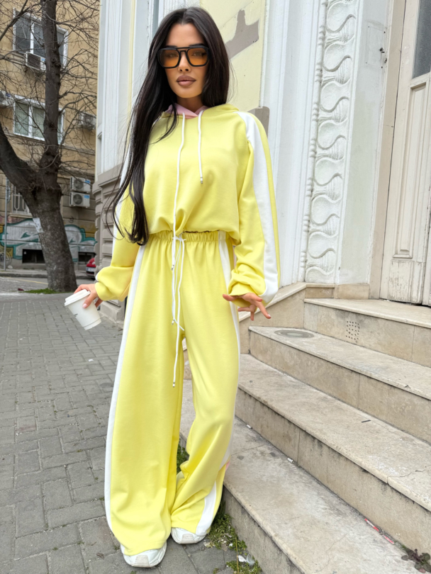 Pantaloni Emena Butter Yellow