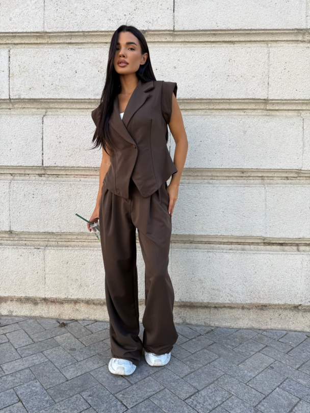 Pantaloni Emiko Chocolate