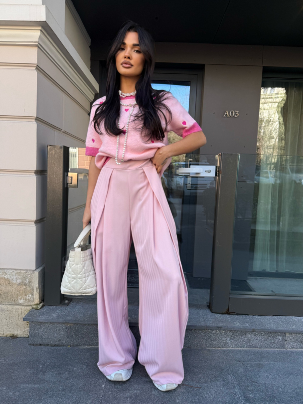 Pantaloni Fiore Lumi Baby Pink