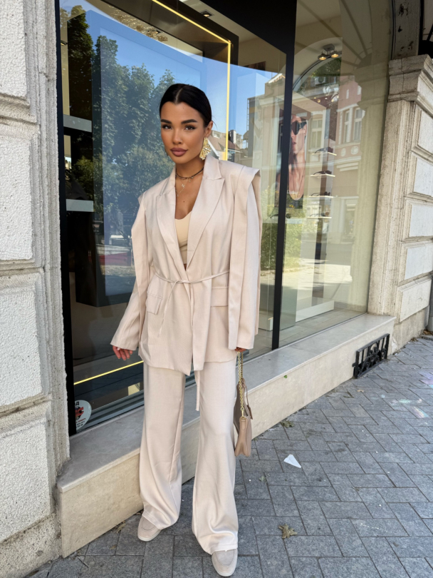 Pantaloni Flare Latte