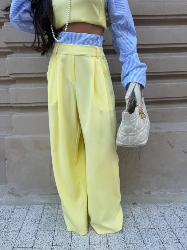 Pantaloni Ilana Yellow