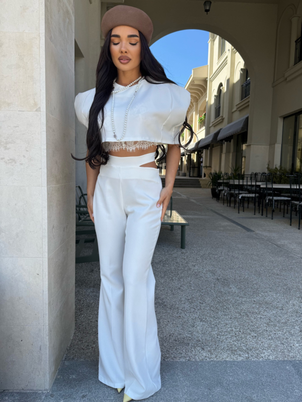 Pantaloni Kalleyla White