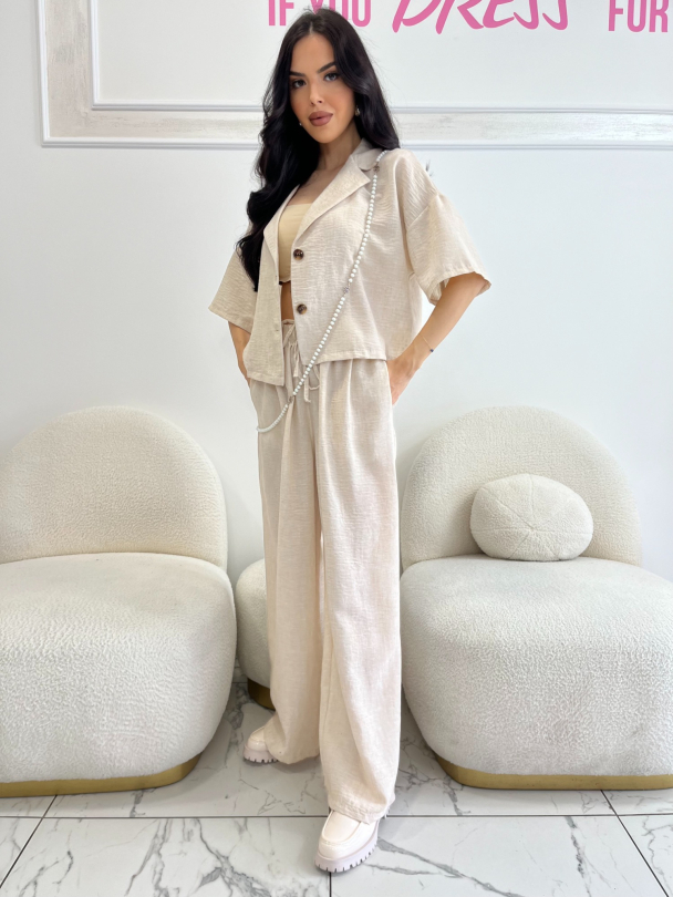 Pantaloni Klaras Latte