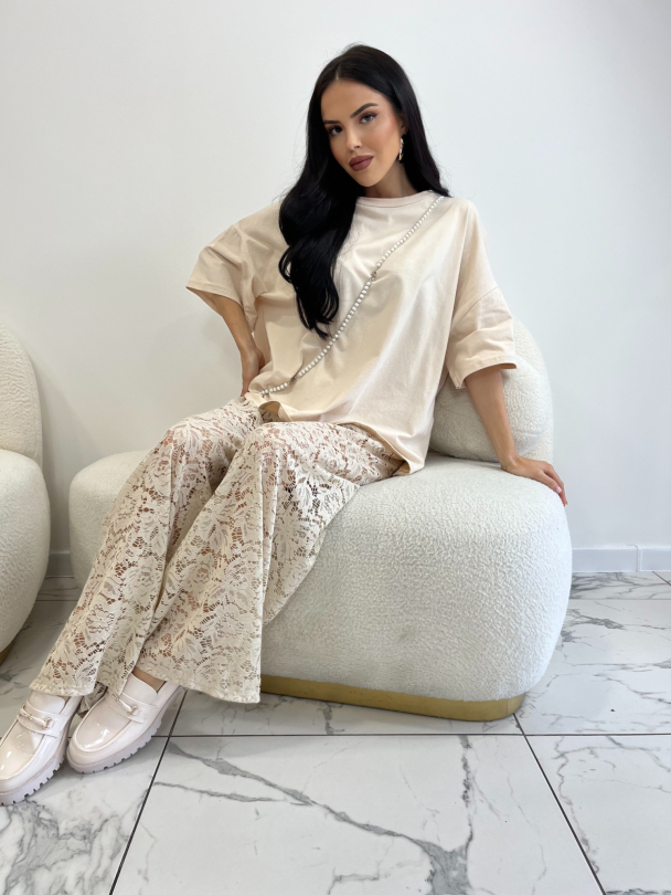 Pantaloni Laureti Latte