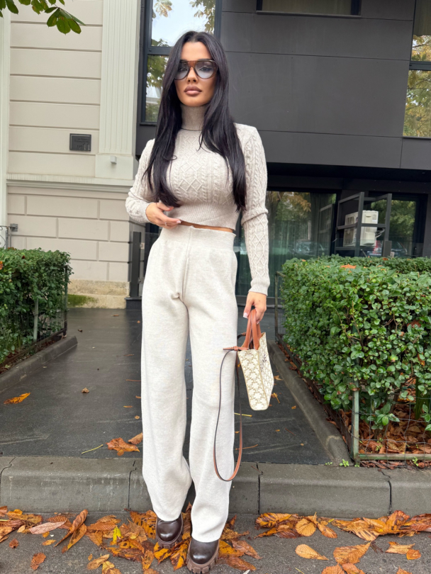 Pantaloni Luccia Latte