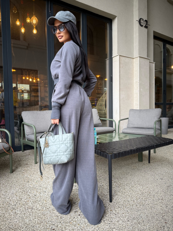 Pantaloni Madelina Grey