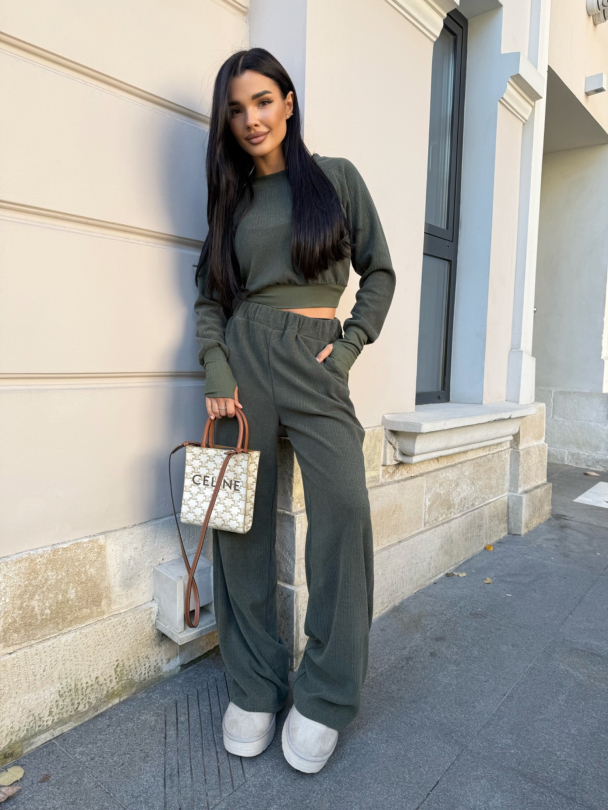 Pantaloni Madelina Olive