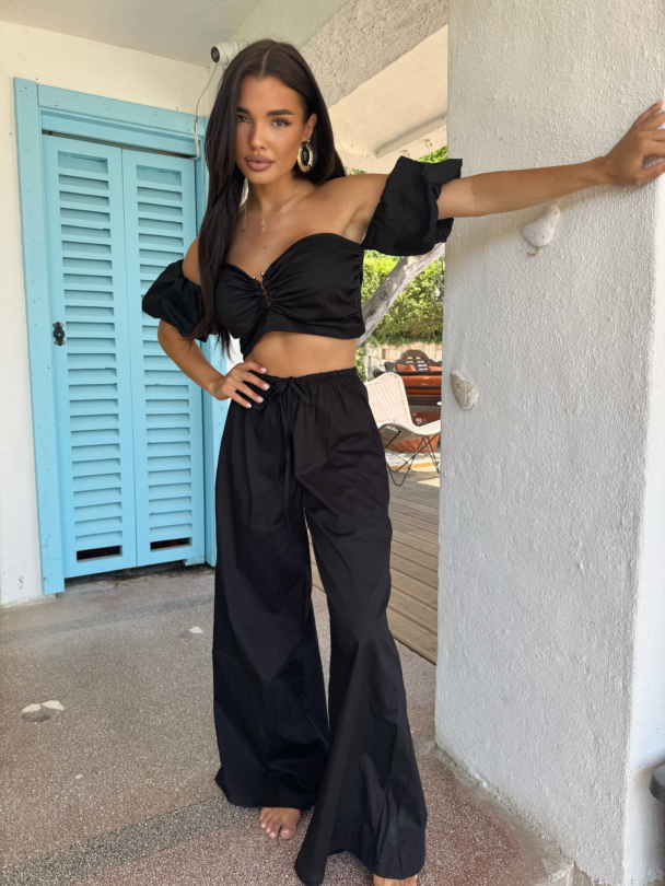 Pantaloni Marbella Mist Black
