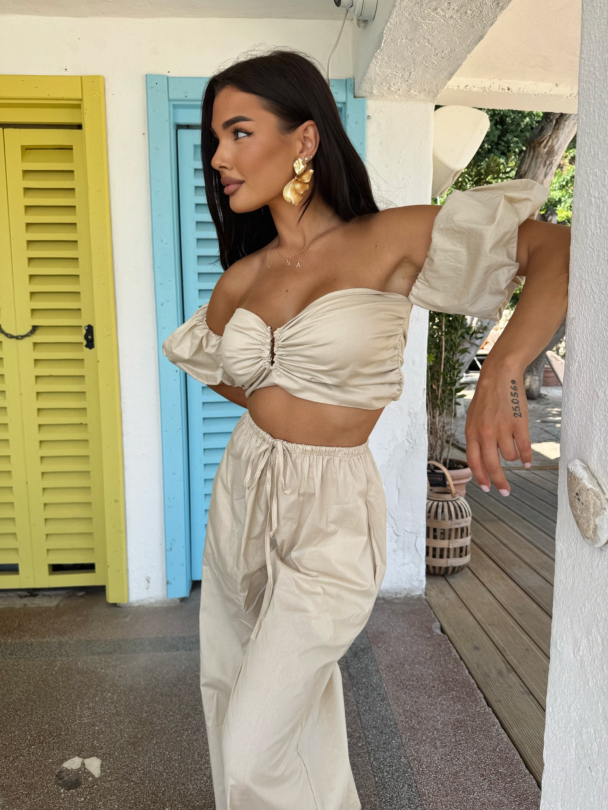 Pantaloni Marbella Mist Latte