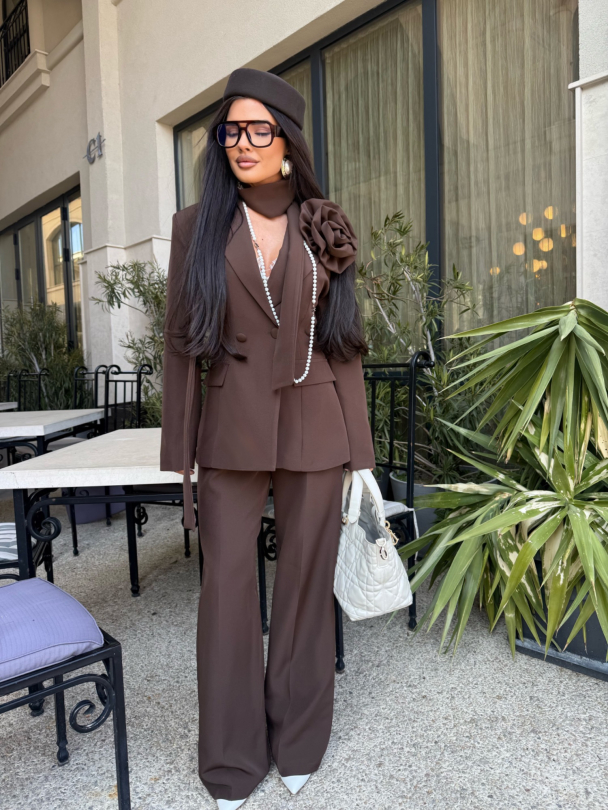 Pantaloni Massimo Dark Chocolate