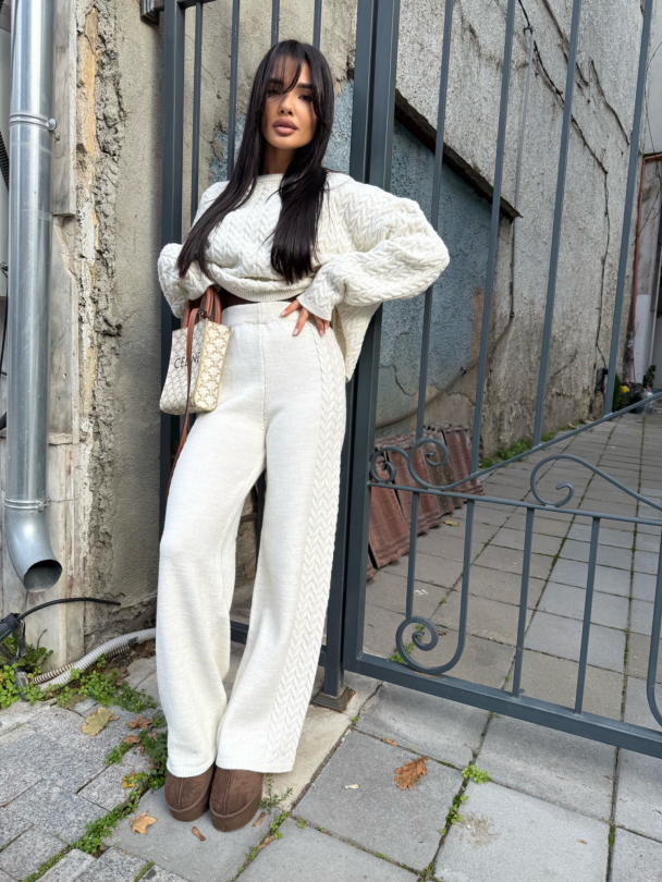 Pantaloni Michelle Milky