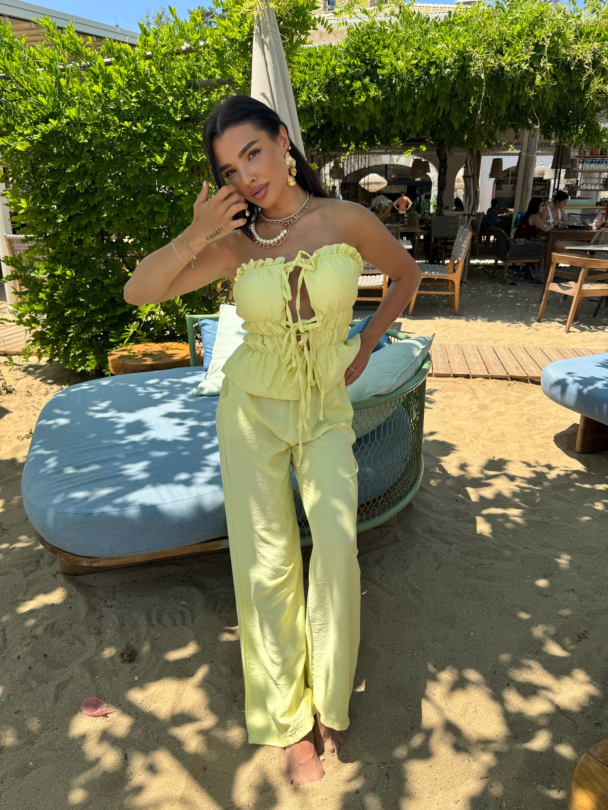 Pantaloni Milenita Lime