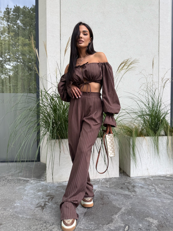 Pantaloni Reyla Chocolate