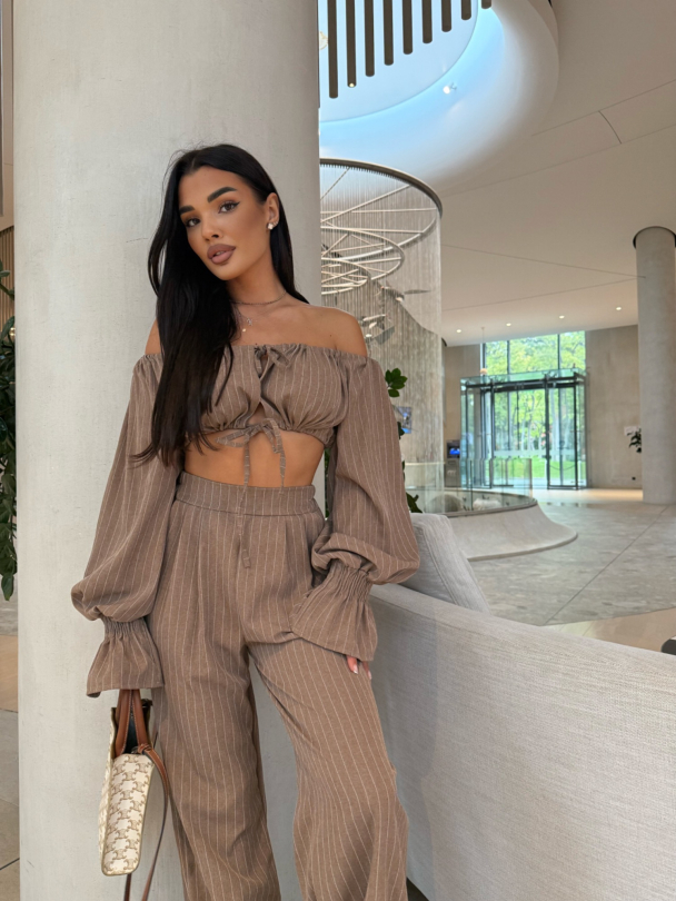 Pantaloni Reyla Mocha Mousse