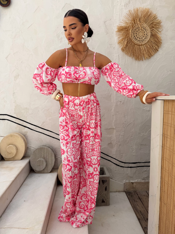 Pantaloni Riviero Pink Sorbet