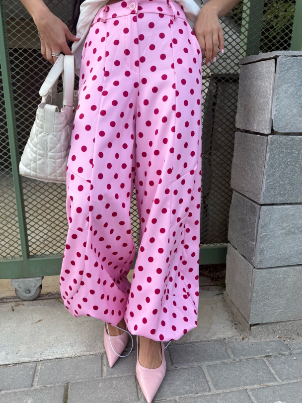 Pantaloni Ruffle Pink