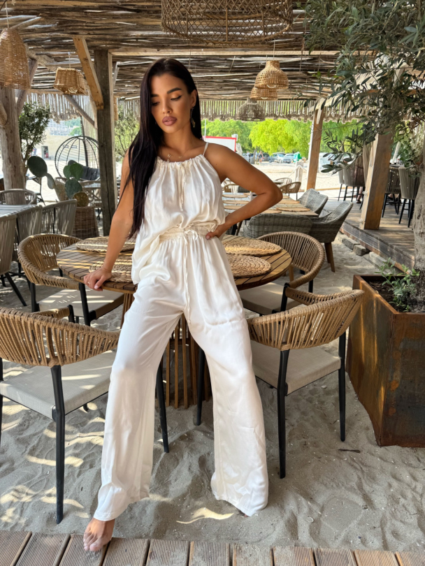 Pantaloni din satin 