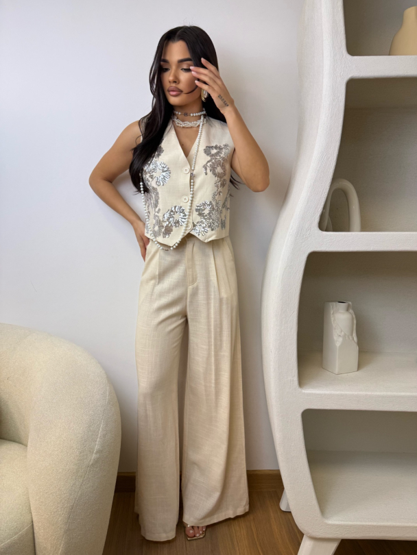 Pantaloni Sesony Vanilla