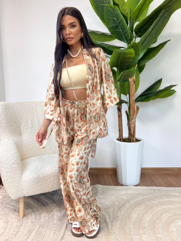 Pantaloni Sevina Ice Coffee