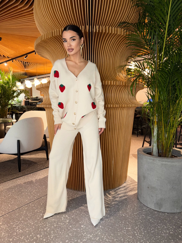 Pantaloni Straws Milky