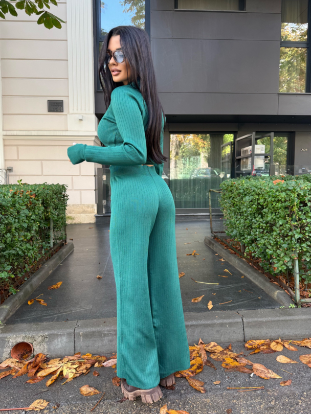 Pantaloni tricotați Superior Emerald