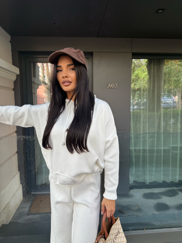 Hanorac tricotat Benitta White