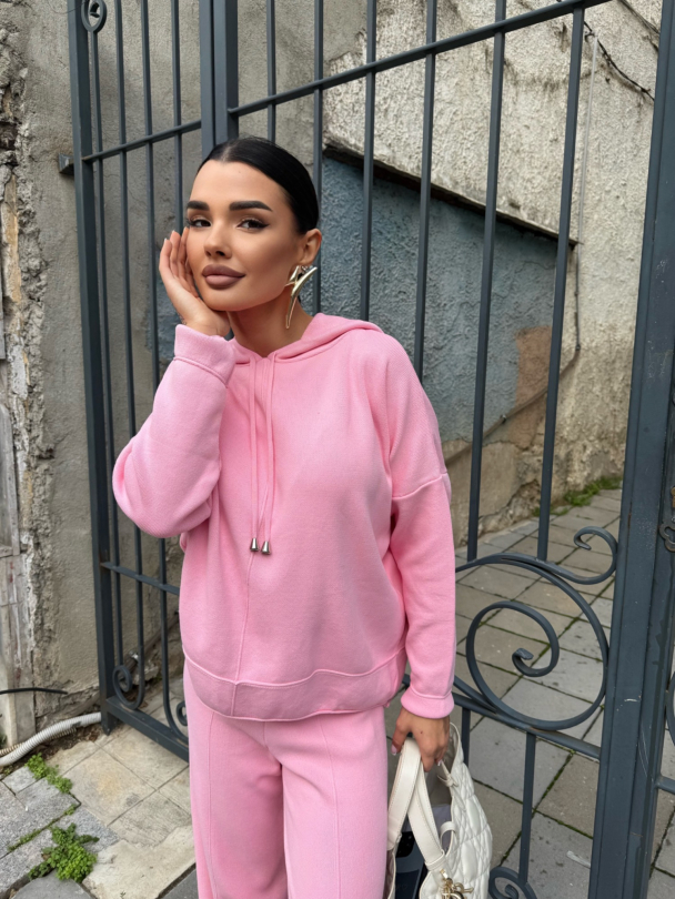 Hanorac tricotat Benitta Pinky