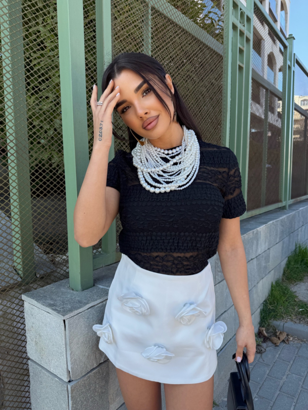 Pantaloni scurti Rossera White