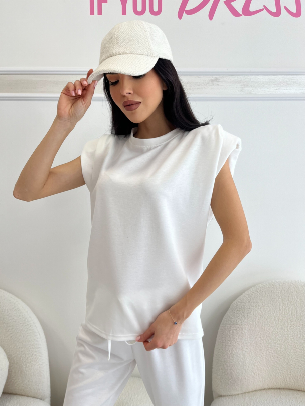 Tank top Besos White