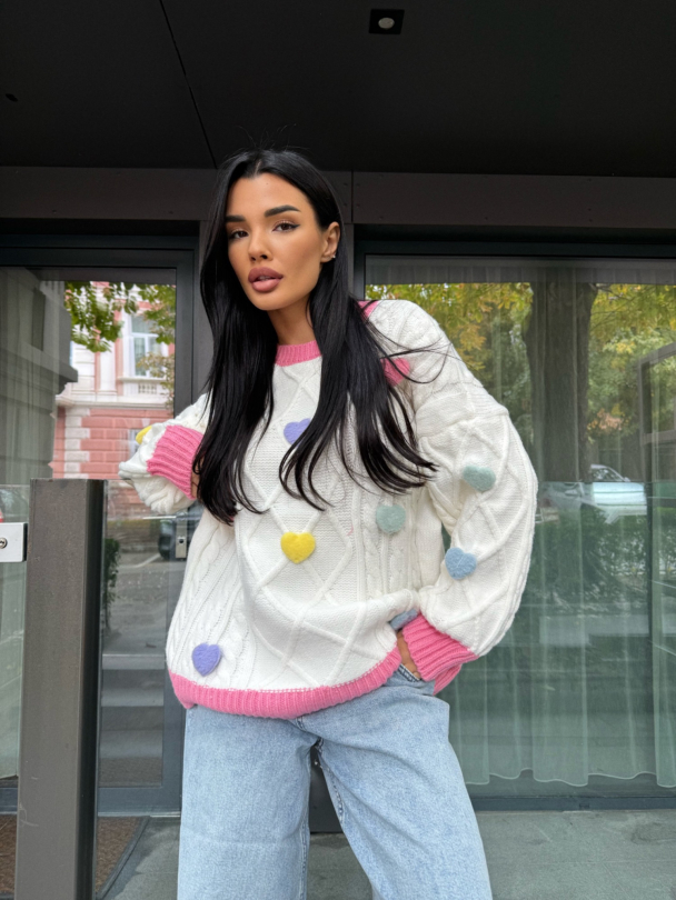 Pulover Pastel Heart