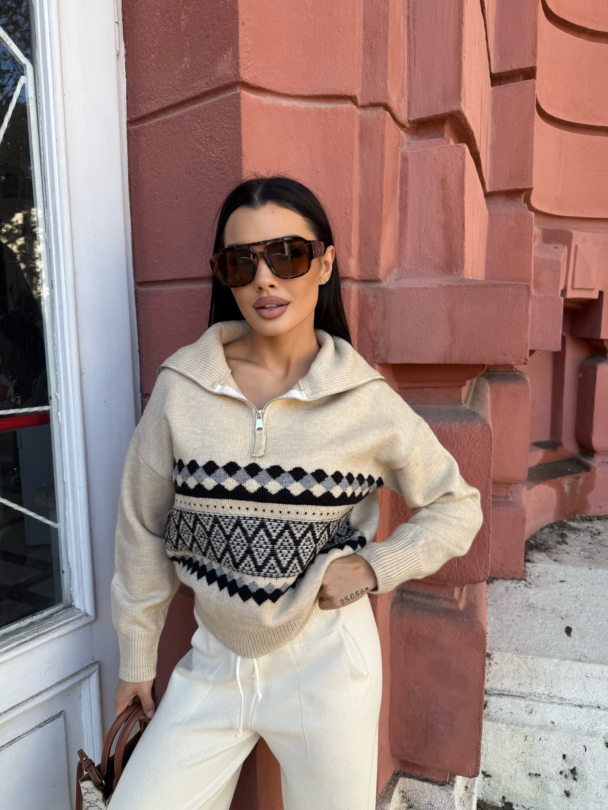 Pulover Urban Calm Latte