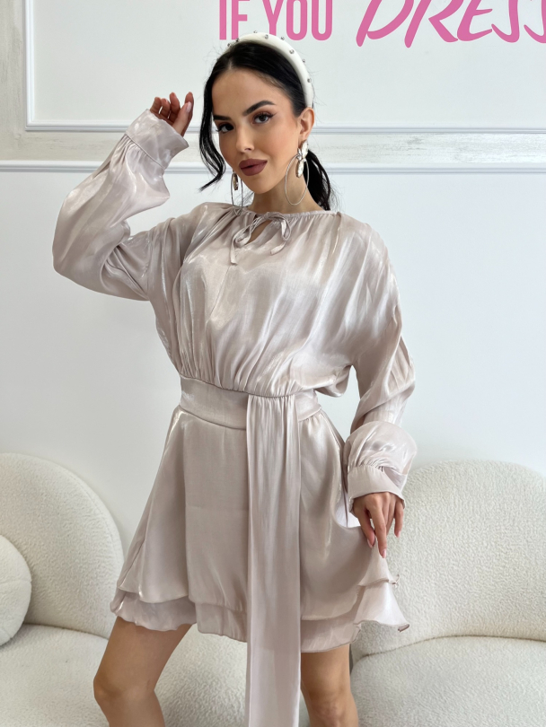 Рокля Karlity Champagne