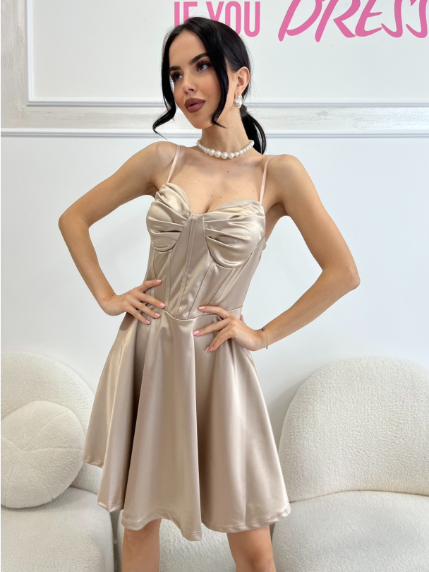 Rochie Silken Whisper Bronze