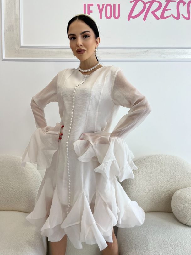 Rochie Solida White