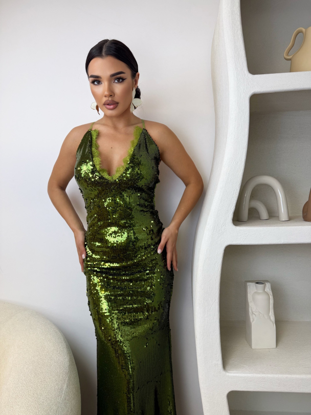 Rochie Stopped Olive