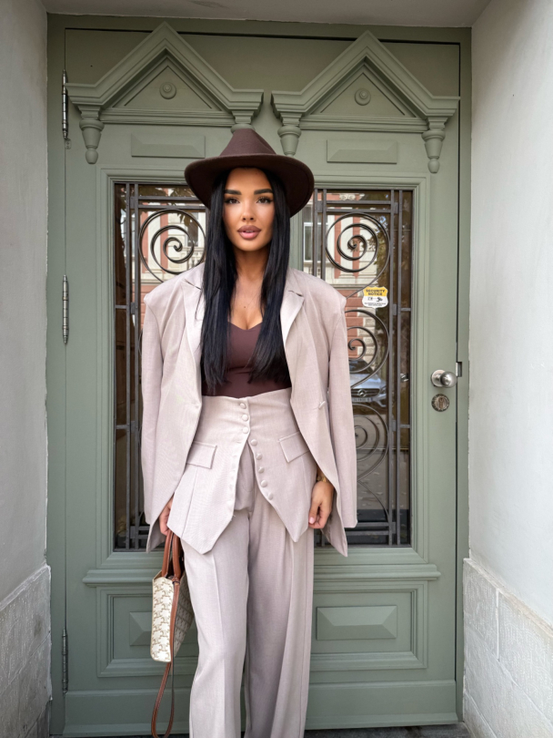 Set sacou și curea Nanna Macchiato