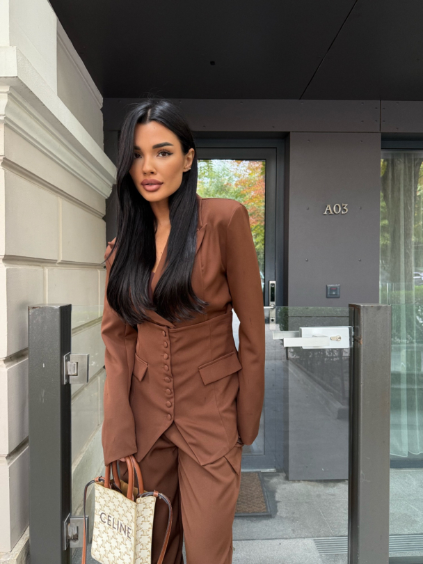 Set sacou și curea Nanna Salted Caramel