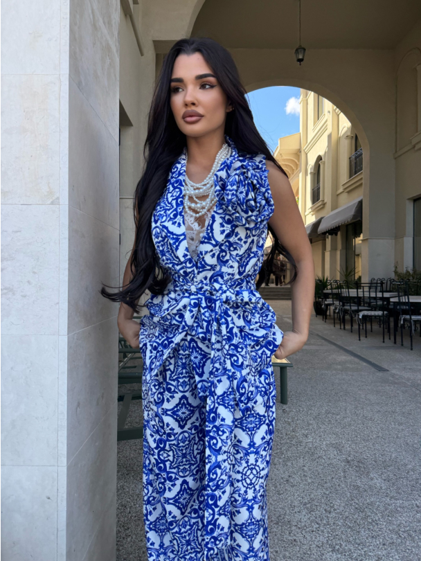 Set vestă și eșarfă cu accesoriu Danielles