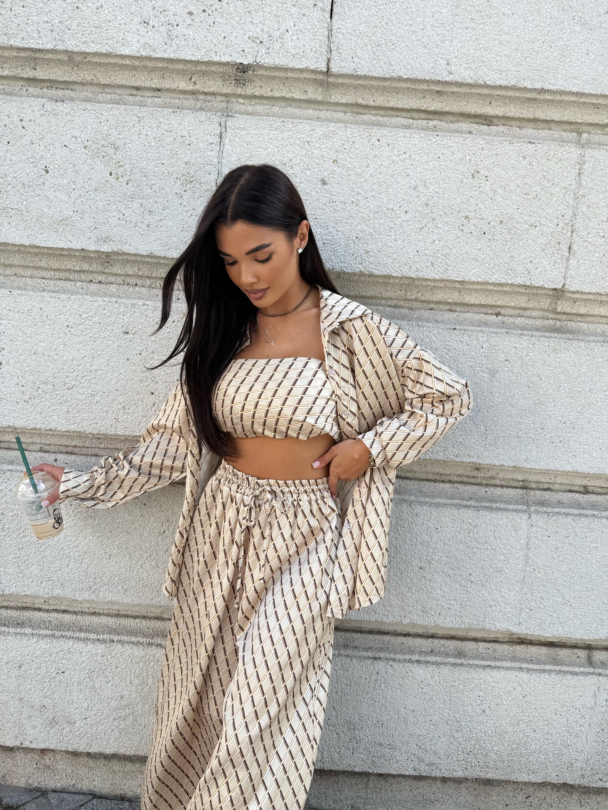 Set cămașă și eșarfă Georgy Golden Hour 