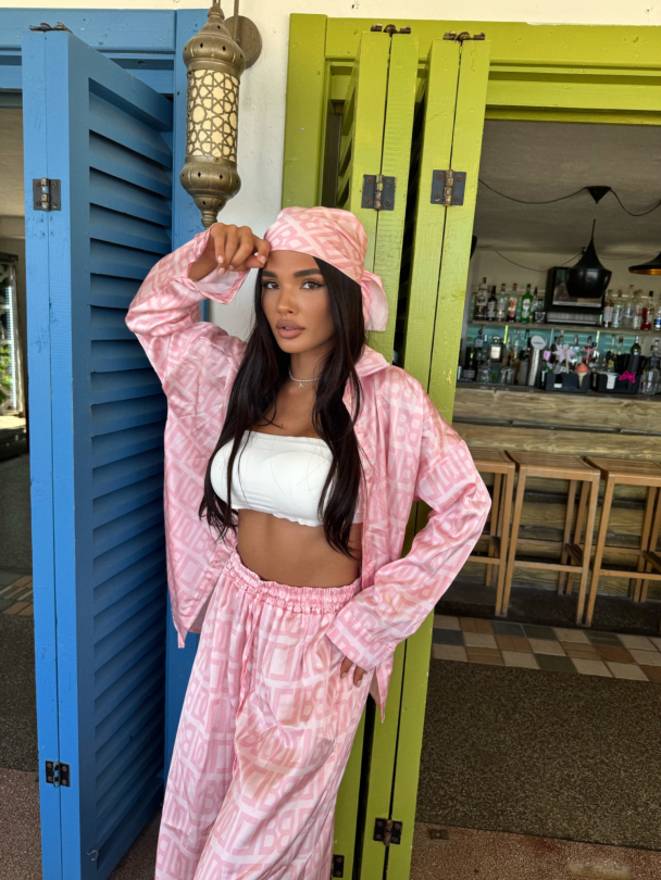 Set cămașă și eșarfă  Lambadas Baby Pink