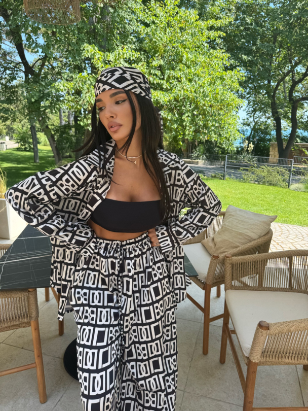 Set cămașă și eșarfă Lambadas Black