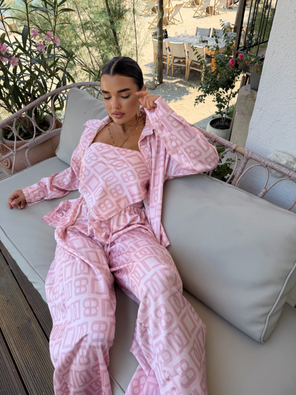Set cămașă și eșarfă Lambadas Rose Gold