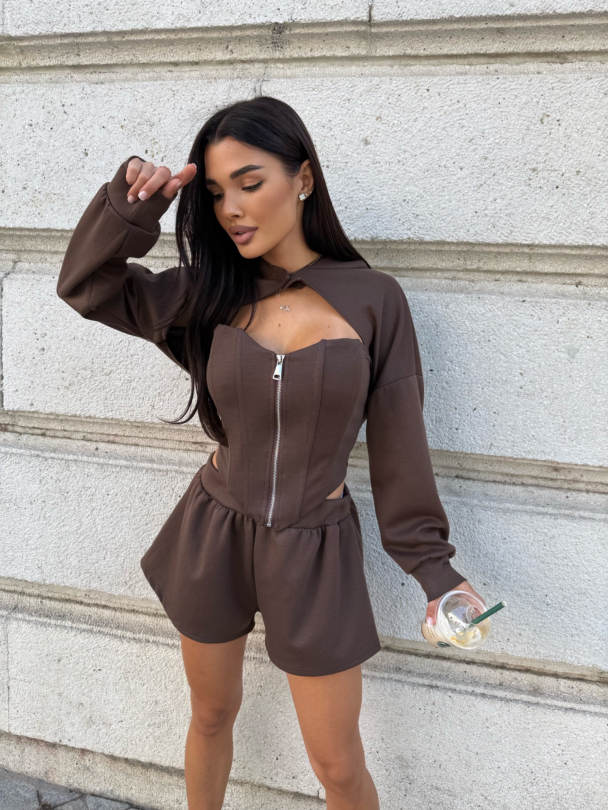 Set top și hanorac Capella Coffee