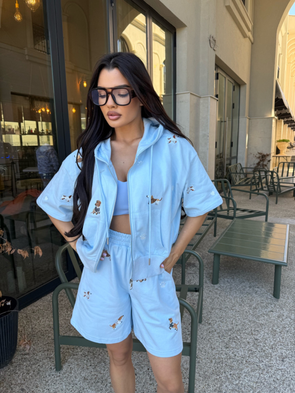Hanorac Doggys Baby Blue